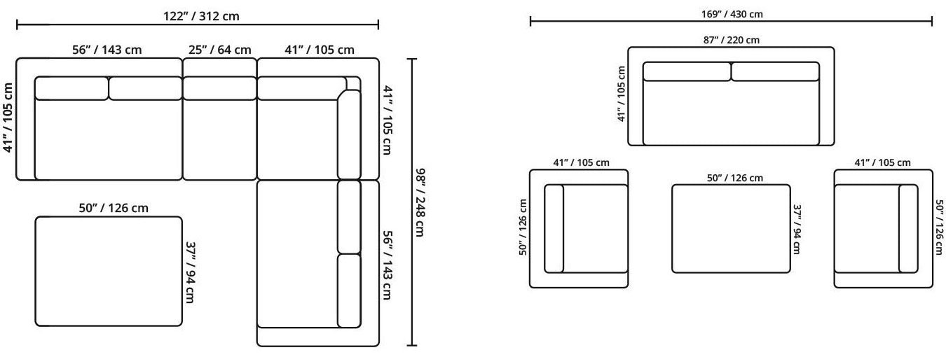 Pants/Trousers (inches)